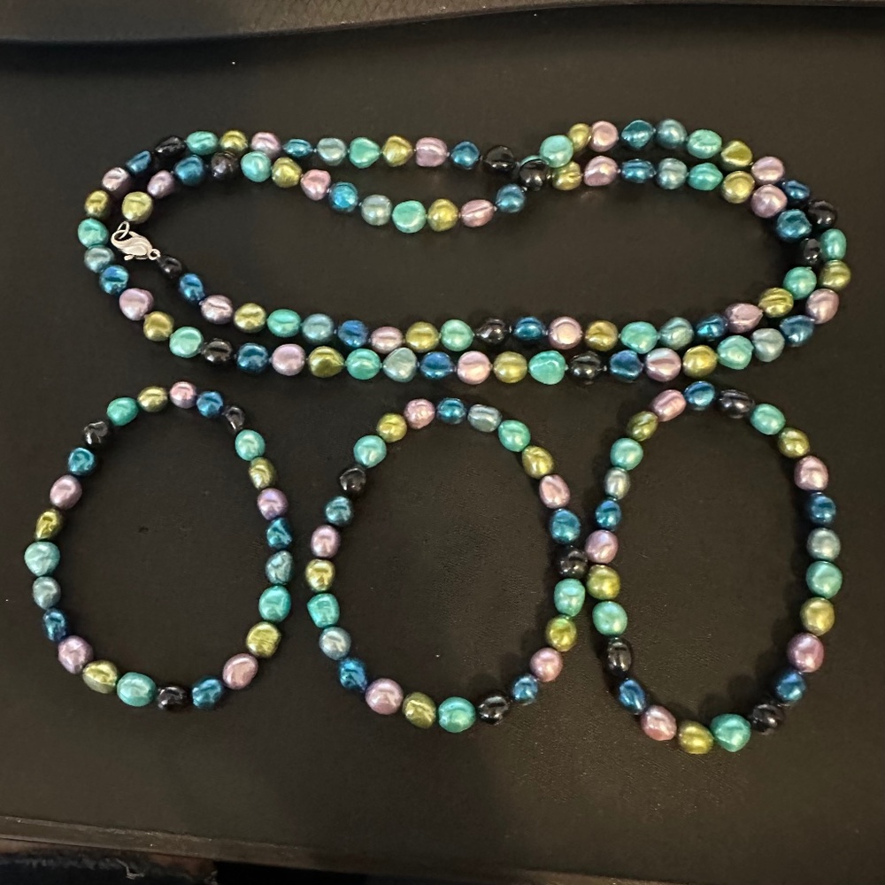Honora Freshwater Pearl necklace and bracelet set